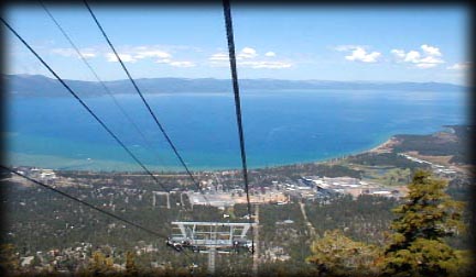 View of Lake Tahoe from the Tram